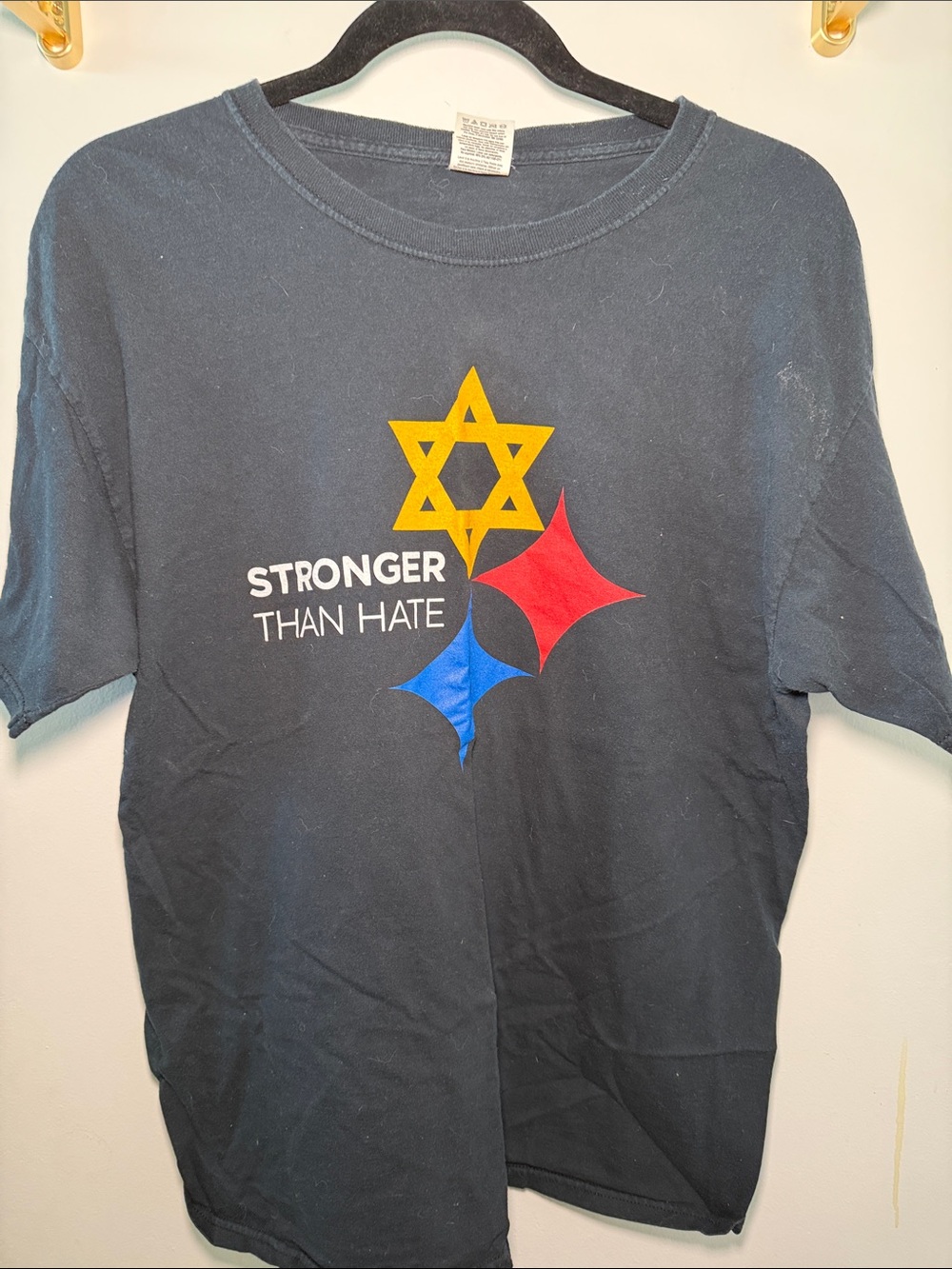 Pittsburgh Stronger than Hate Black T-Shirt